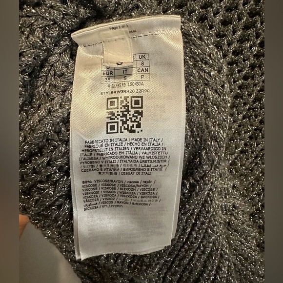 GUESS Lise Sparkle Cutout V-Neck Sweater - Picture 10 of 13